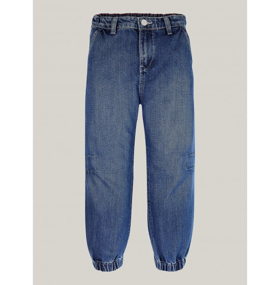 JEANS LARGHI CON FASCIA ELASTICA CAVIGLI