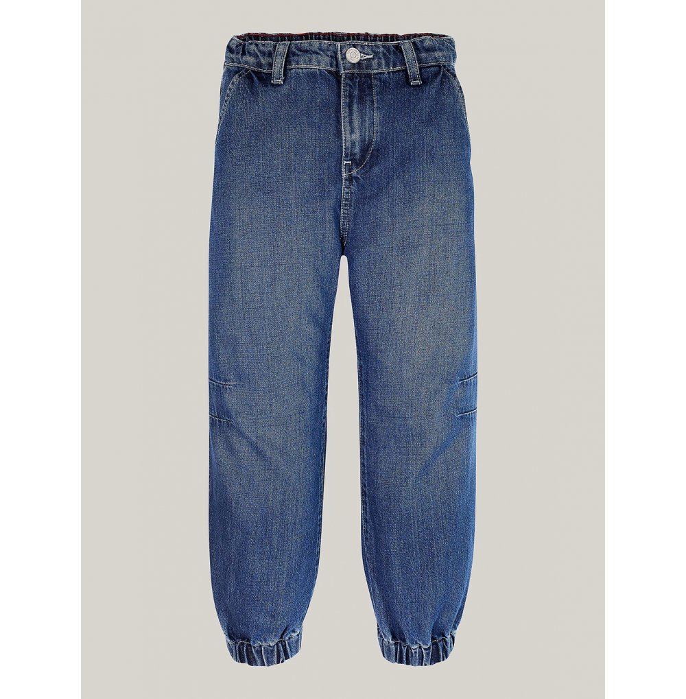 JEANS LARGHI CON FASCIA ELASTICA CAVIGLI